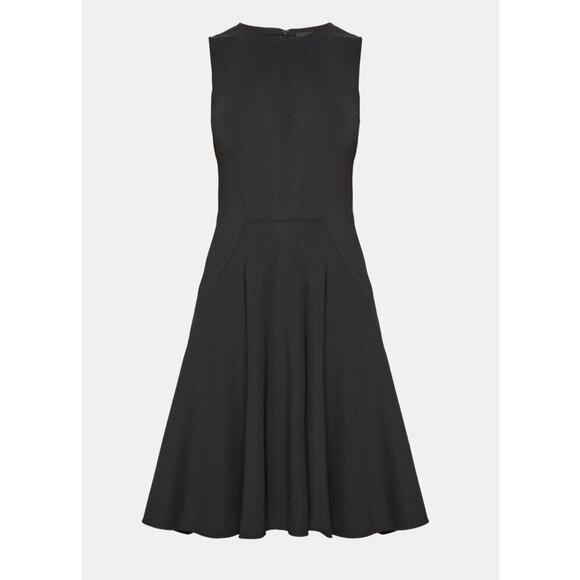 Theory Stretch Nylon Black Mod Panel Dress Retail $ 345 Size Small EUC - Picture 3 of 10